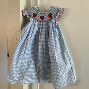 NWT Smocked Bishop Sleeve Dress 24M